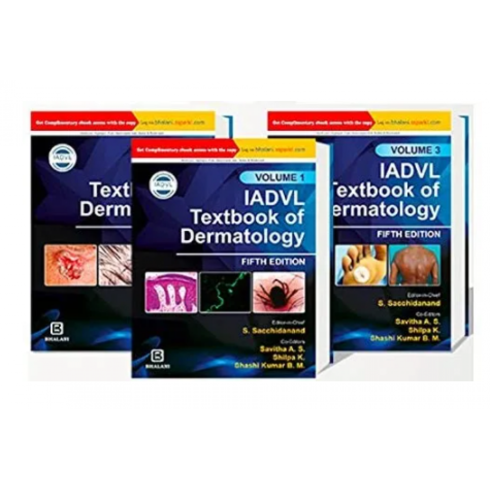 IADVL Textbook Of Dermatology(3 Volume Set);5th Edition 2021 by S. Sacchidanand
