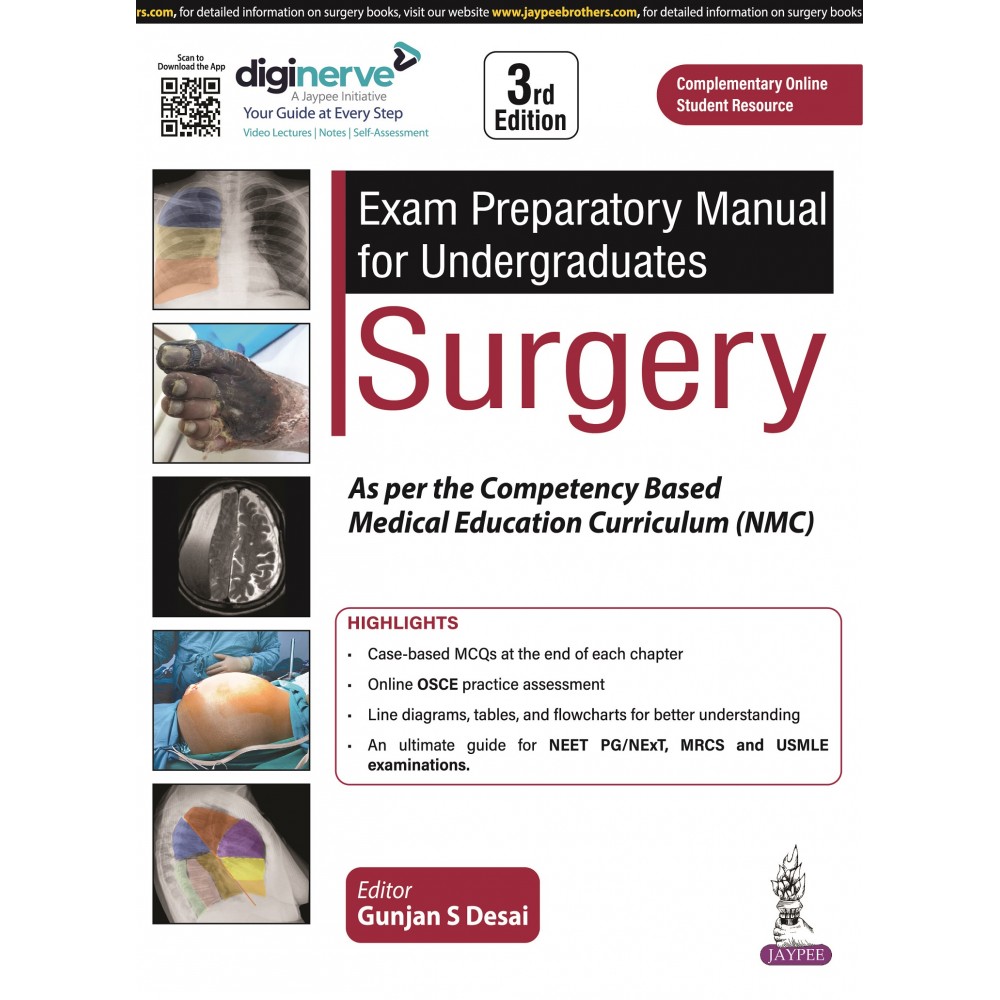 Exam Preparatory for Undergraduates Surgery: 3rd Edition 2023 By Gunjan Desai