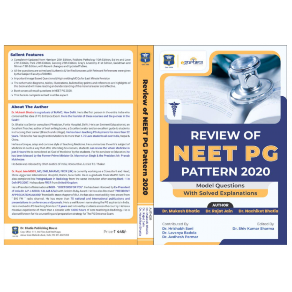 Review of NEET PG Pattern 2020: By Dr. Rajat Jain, Dr. Mukesh Bhatia & Dr. Nachiket Bhatia
