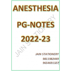 Anesthesia DAMS PG-Hand Written (Colored) Notes 2022-23