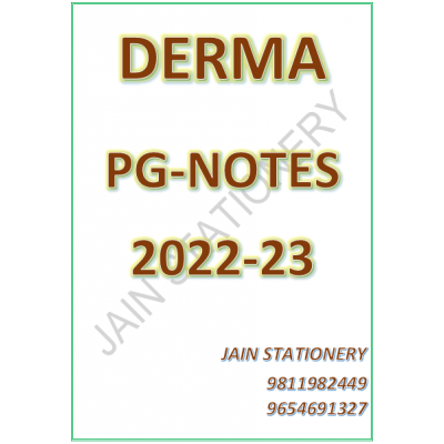 Dermatology DAMS PG-Hand Written (Colored ) Notes 2022-23