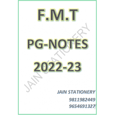 Forensic Medicine & Toxicology DAMS PG-Hand Written (Colored ) Notes 2022-23