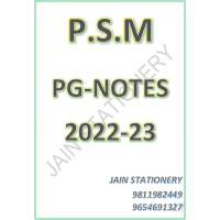 Preventive & Social Medicine DAMS PG-Hand Written (Colored ) Notes 2022-23