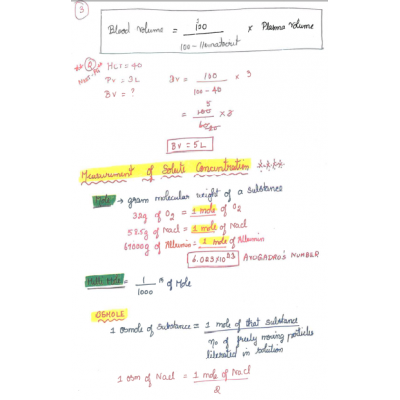 Physiology DAMS PG-Hand Written (Colored ) Notes 2022-23