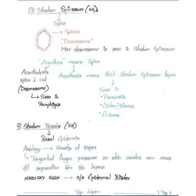 Dermatology DAMS PG-Hand Written (Colored ) Notes 2022-23