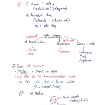 Dermatology DAMS PG-Hand Written (Colored ) Notes 2022-23