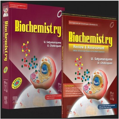 Set Of Biochemistry, 6th Edition + Biochemistry Review & Assessment Includes Mcqs, Clinical Case Studies, Viva/Short Questions, 1st Edition By U.Satyanarayana & U.Chakrapani