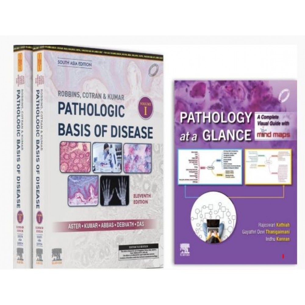 Robbins And Cotran Pathologic Basis of Disease(2 Vol set);11th(South Asia) Edition 2025 By Vinay Kumar,Abul K. Abbas & Rajeswari Kathiah