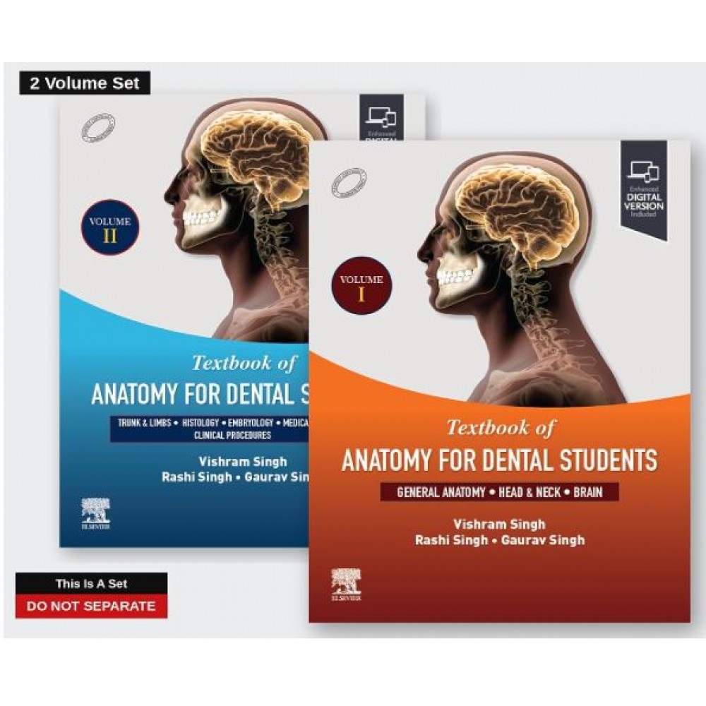 Textbook of Anatomy For Dental Students (2-Volume Set);1st Edition 2026 by Vishram Singh