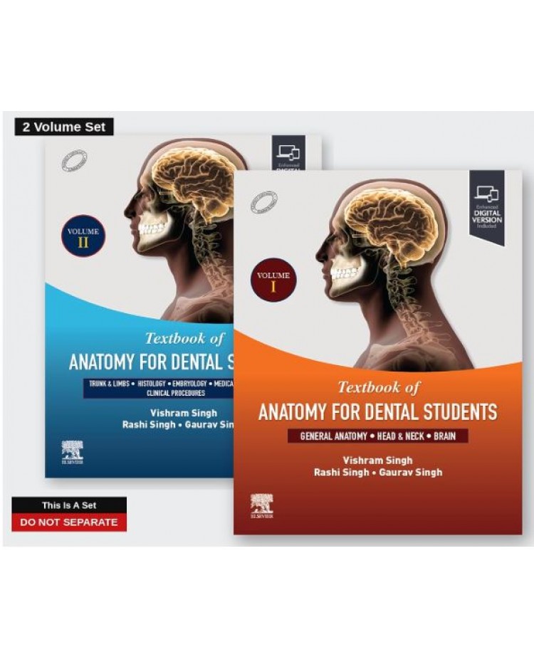 Textbook of Anatomy For Dental Students (2-Volume Set);1st Edition 2026 by Vishram Singh