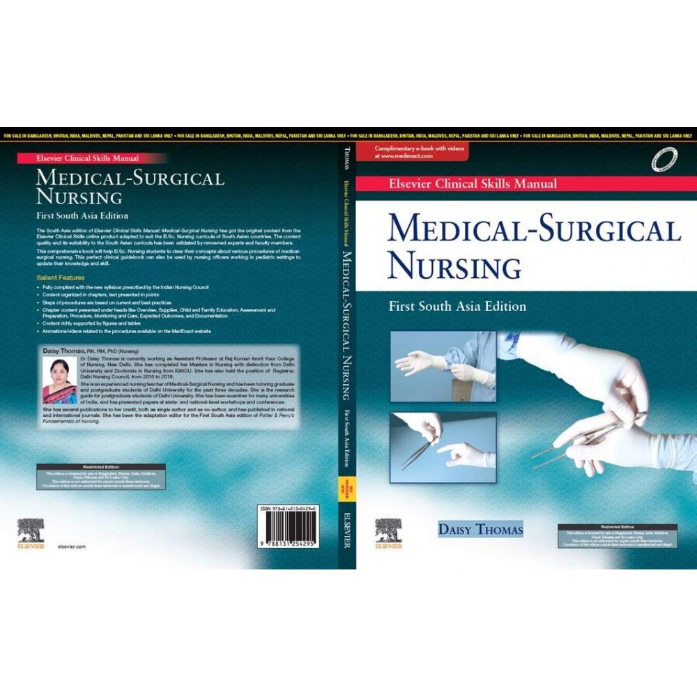 Elsevier Clinical Skills Manual (Volume 2) Medical Surgical Nursing;1st(South Asia) Edition 2020 by Daisy Thomas
