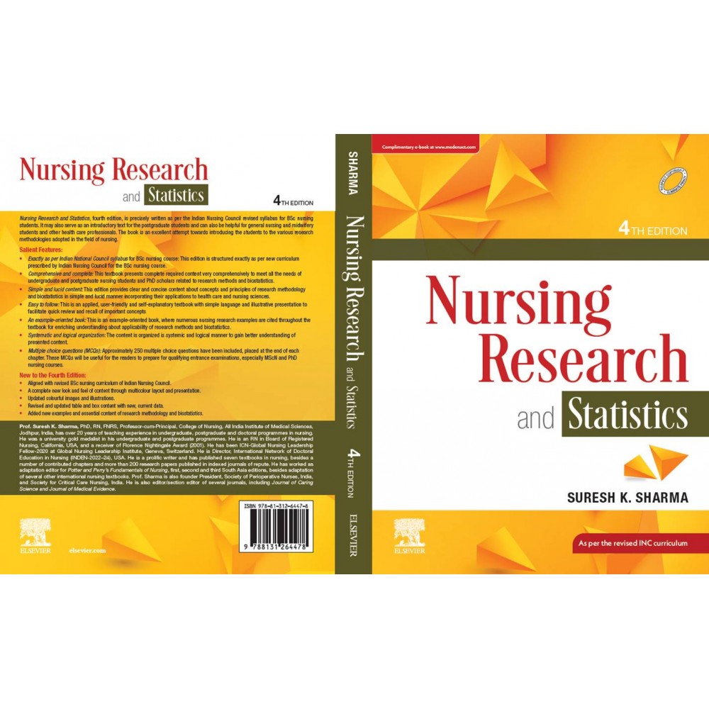 Nursing Research and Statistics;4th Edition 2023 by Suresh K. Sharma