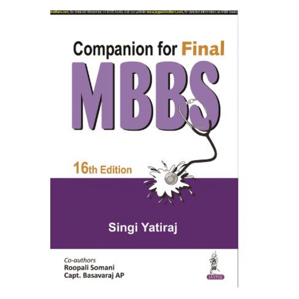 Companion for Final MBBS;16th Edition 2025 by Singi Yatiraj & Roopali Somani