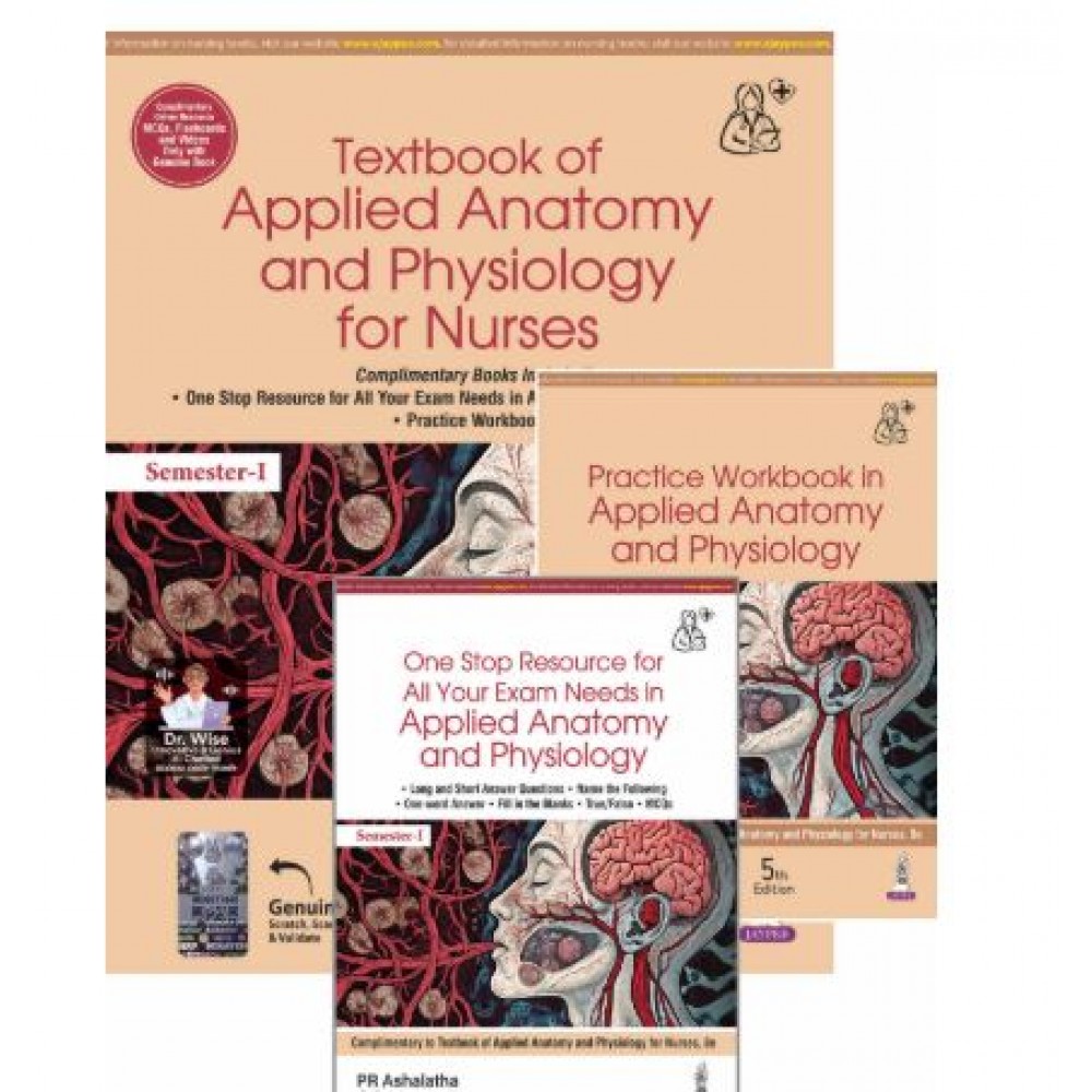 Textbook of Applied Anatomy and Physiology for Nurses with Practice Workbook in Applied Anatomy and Physiology & One Stop Resource for All Your Exam Needs in Applied Anatomy and Physiology;8th Edition 2026 By PR Ashalatha & G Deepa