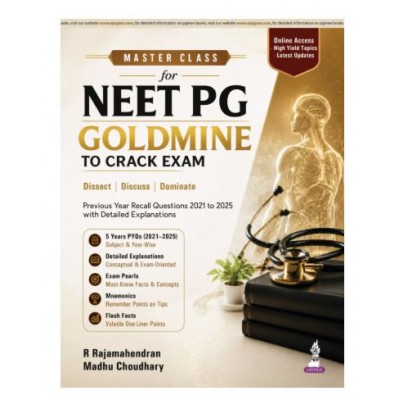 Master Class for Neet PG – Goldmine to Crack Exam;1st Edition 2027 by R Rajamahendran & Madhu Choudhary