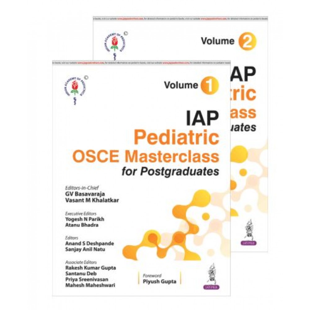 IAP Pediatrics OSCE Masterclass for Postgraduates (2 Volumes);1st Edition 2026 by GV Basavaraja, Vasant M Khalatkar & Anand S Deshpande