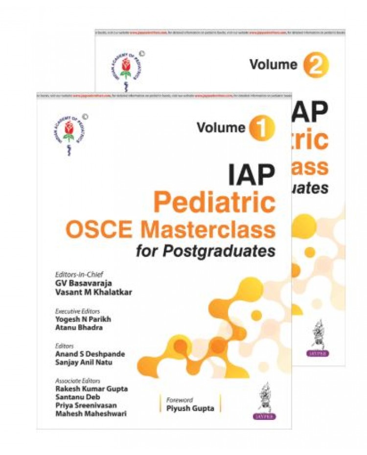 IAP Pediatrics OSCE Masterclass for Postgraduates (2 Volumes);1st Edition 2026 by GV Basavaraja, Vasant M Khalatkar & Anand S Deshpande