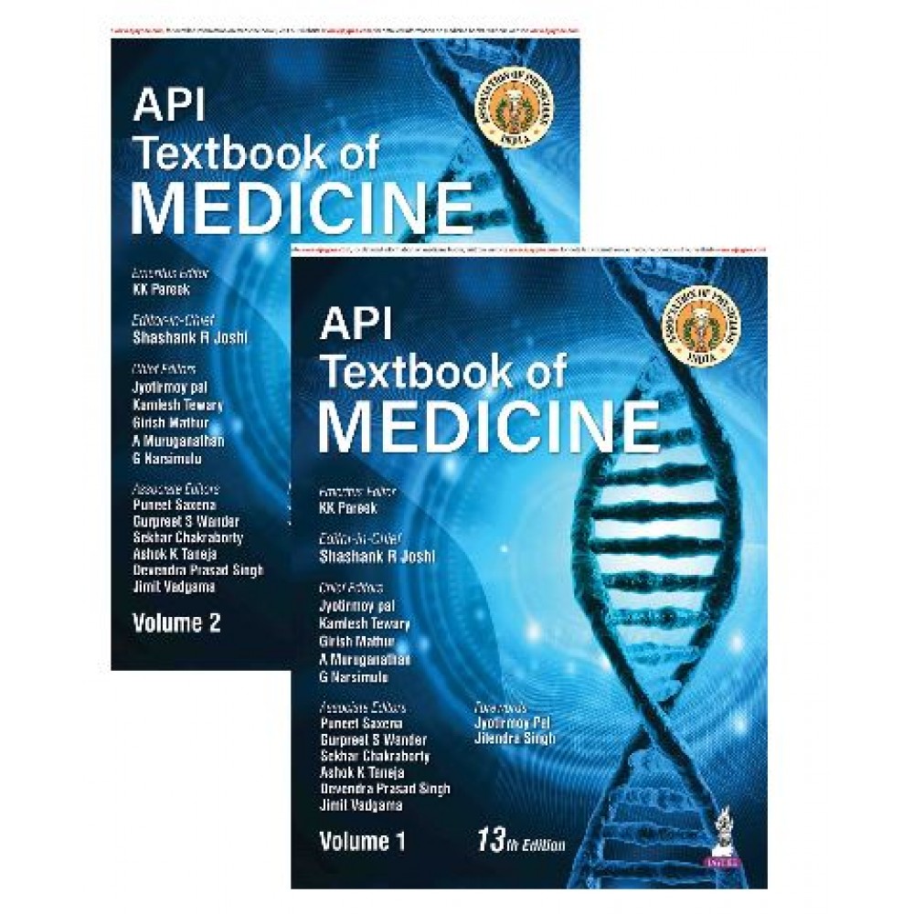API Textbook of Medicine(2 Vols Set);13th Edition 2026 by KK Pareek, Jyotirmoy Pal, Kamlesh Tewary, Girish Mathur & Shashank R Joshi