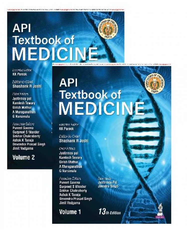 API Textbook of Medicine(2 Vols Set);13th Edition 2026 by KK Pareek, Jyotirmoy Pal, Kamlesh Tewary, Girish Mathur & Shashank R Joshi