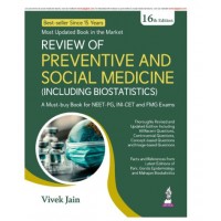 Review of Preventive and Social Medicine (Including Biostatistics);16th Edition 2026 by Vivek Jain 