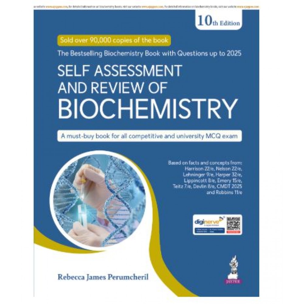 Self Assessment and Review of Biochemistry:10th Edition 2026 By Rebecca James Perumcheril