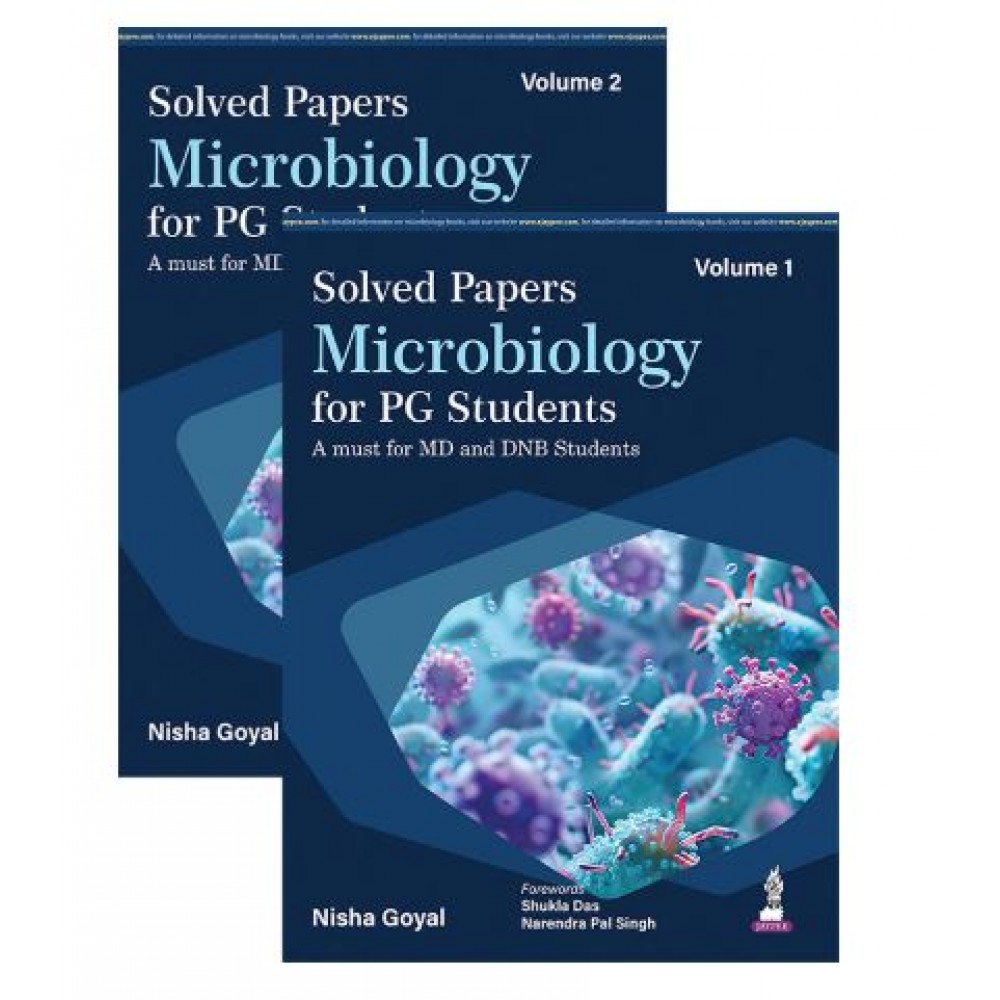 Solved Papers Microbiology for PG Students (2 Volumes set) A must for MD and DNB Students;1st Edition 2026 by Nisha Goyal