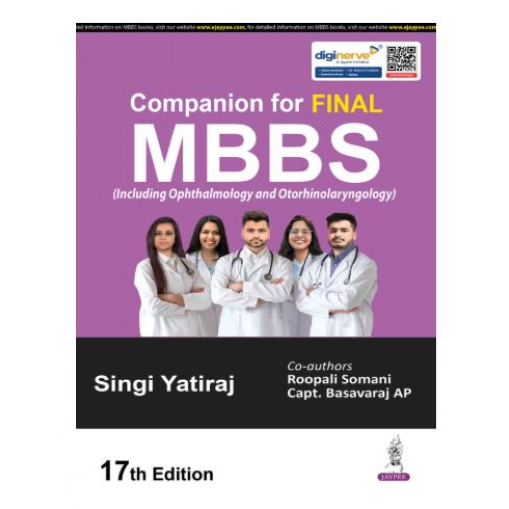 Companion For Final MBBS (Including Ophthalmology and Otorhinolaryngology);17th Edition 2026 by Singi Yatiraj, Roopali Somani & Capt. Basavaraj AP