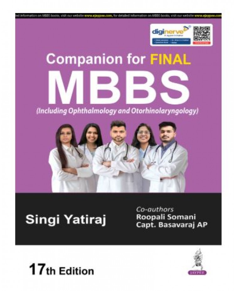 Companion For Final MBBS (Including Ophthalmology and Otorhinolaryngology);17th Edition 2026 by Singi Yatiraj, Roopali Somani & Capt. Basavaraj AP