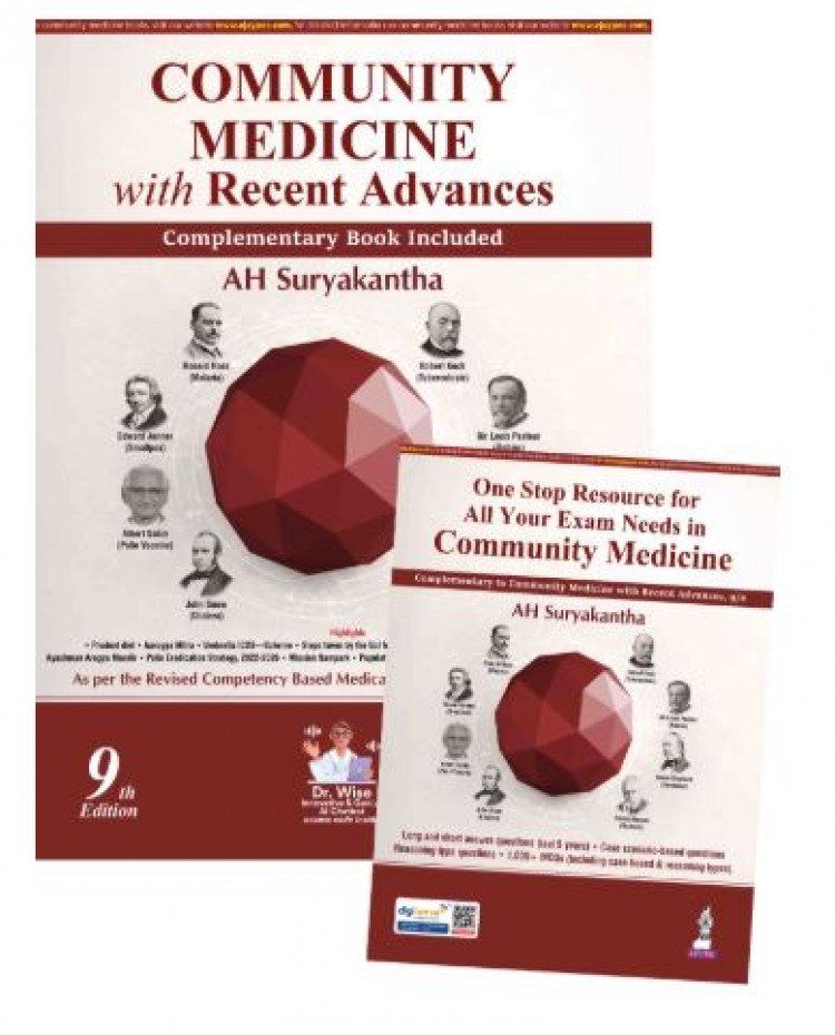 Community Medicine with Recent Advances with One Stop Resource for All Your Exam Needs in Community Medicine;9th Edition 2026 by AH Suryakantha