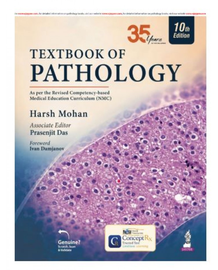 Harsh Mohan's Textbook of Pathology for MBBS 2nd Year Students and Pathology Postgraduates;10th Edition 2027 by Harsh Mohan
