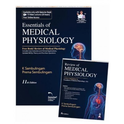 Essentials of Medical Physiology (with Free Book on Review of Medical Physiology);11th Edition 2027 by K Sembulingam & Prema Sembulingam