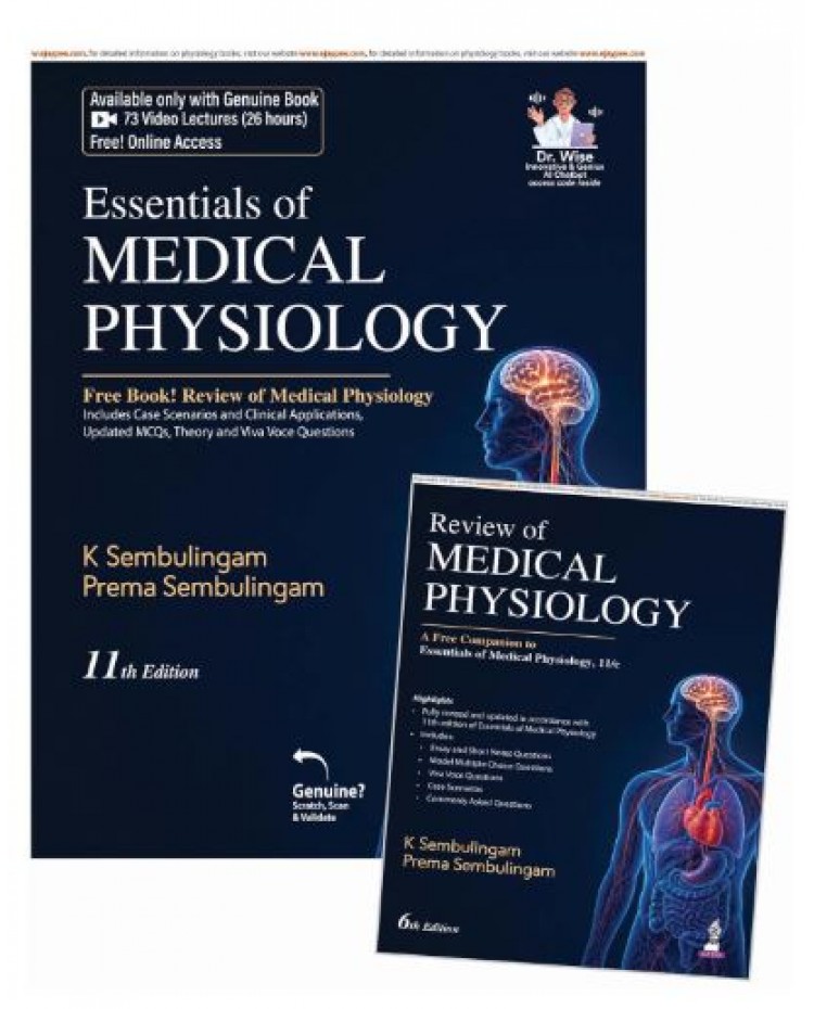 Essentials of Medical Physiology (with Free Book on Review of Medical Physiology);11th Edition 2027 by K Sembulingam & Prema Sembulingam