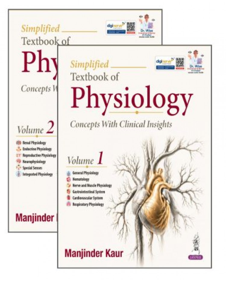 Simplified Textbook of Physiology(2 Volumes Set): For MBBS 1st Year Students and NEET PG Aspirants;1st Edition 2027 by Manjinder Kaur