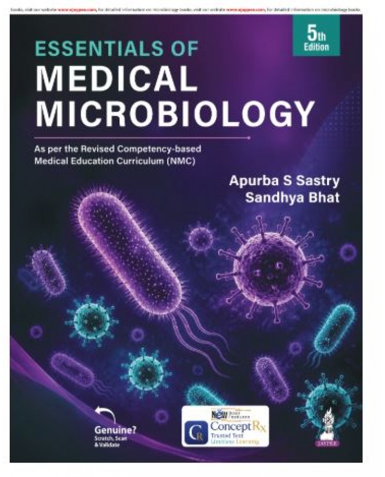 Essentials of Medical Microbiology for MBBS 2nd Year Students;5th Edition 2027 by Apurba S Sastry & Sandhya Bhat