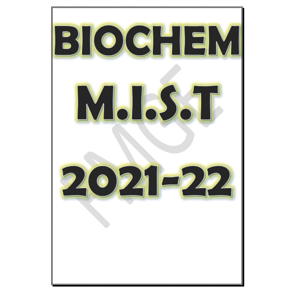 Biochemistry MIST FMGE Colored Notes 2021-22
