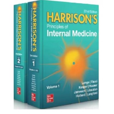 Harrisons Principles of Internal Medicine(2 Vols Set);22nd Edition 2025 by Longo, Fauci, Jameson