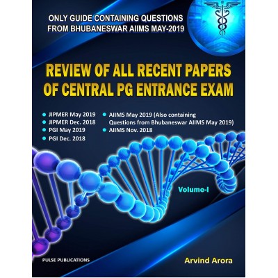 Review of All Recent Papers of Central PG Entrance Exam(Volume 1) By Arvind Arora 
