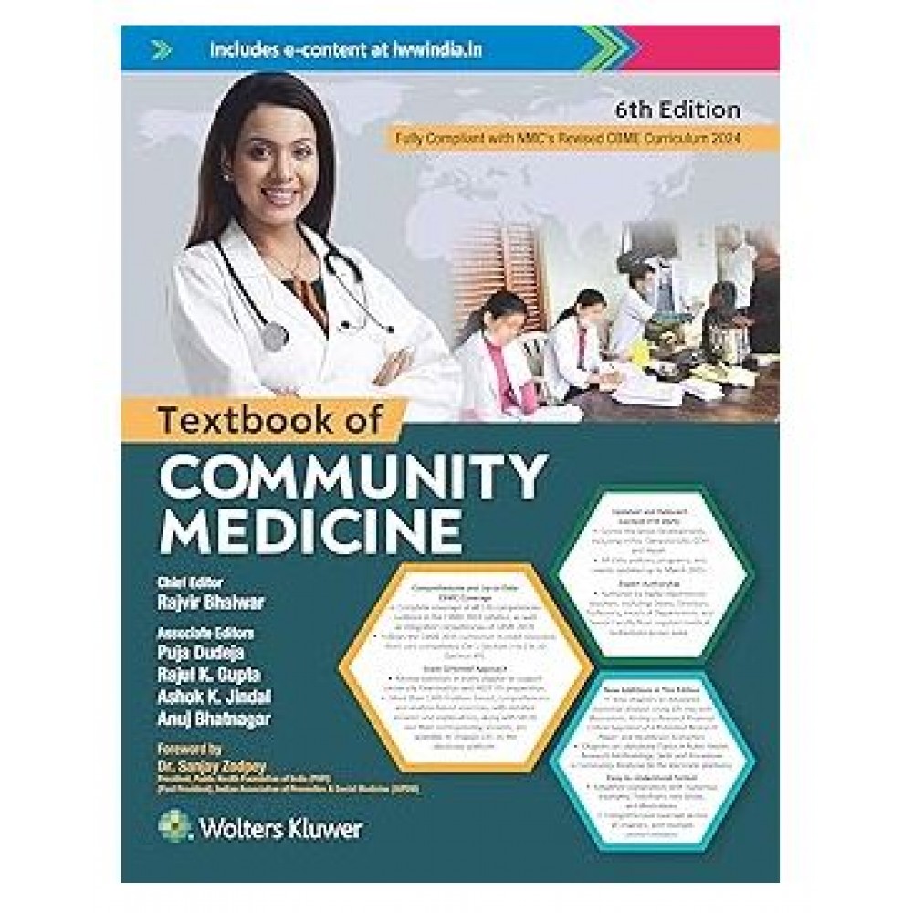 Textbook of Community Medicine;6th Edition 2025 By Rajvir Bhalwar