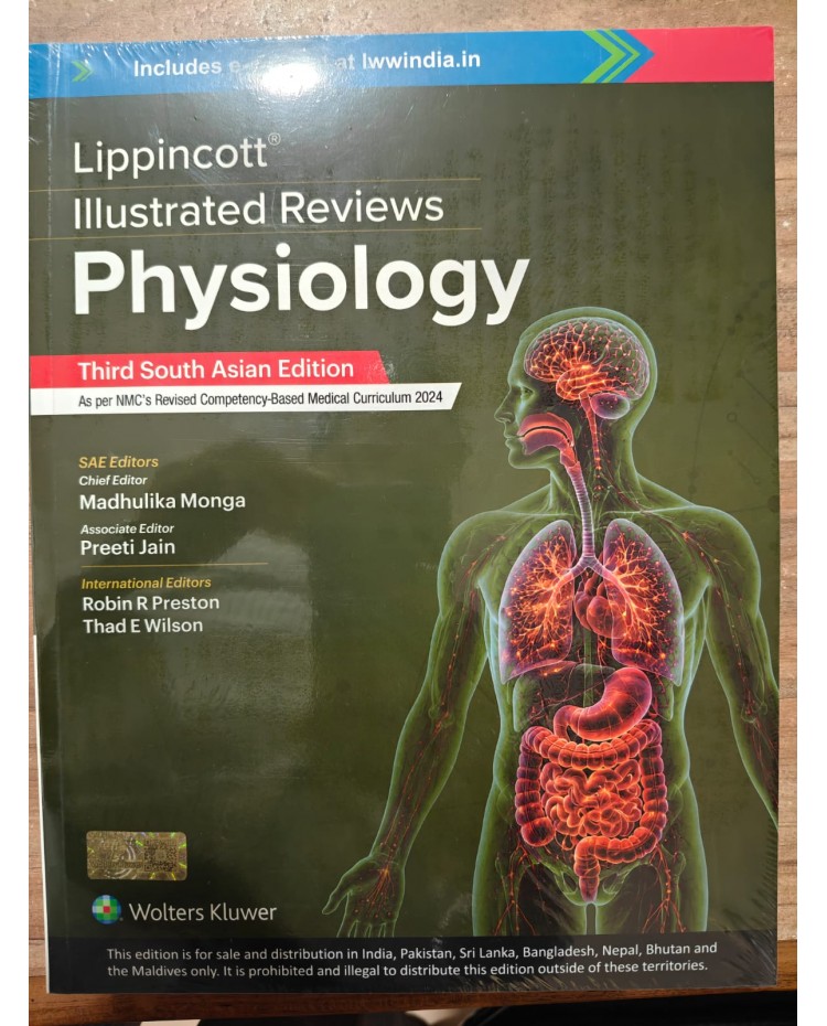 Lippincott Illustrated Reviews Physiology;3rd (South Asia) Edition 2026 by Madhulika Monga & Preeti Jain