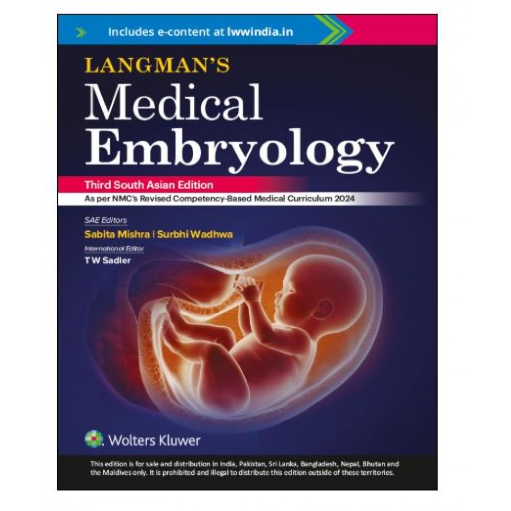 Langman's Medical Embryology;3rd (South Asia) Edition 2026 by Sabita Mishra & Surbhi Wadhwa