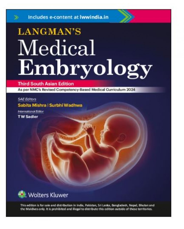 Langman's Medical Embryology;3rd (South Asia) Edition 2026 by Sabita Mishra & Surbhi Wadhwa