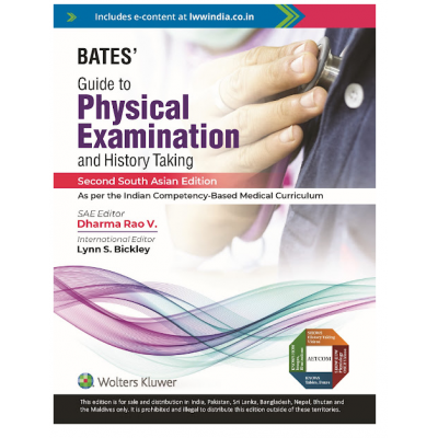 Bates Guide To Physical Examination And History Taking;2nd(South Asia) Edition 2022 By Dharma Rao & Lynn S. Bickley