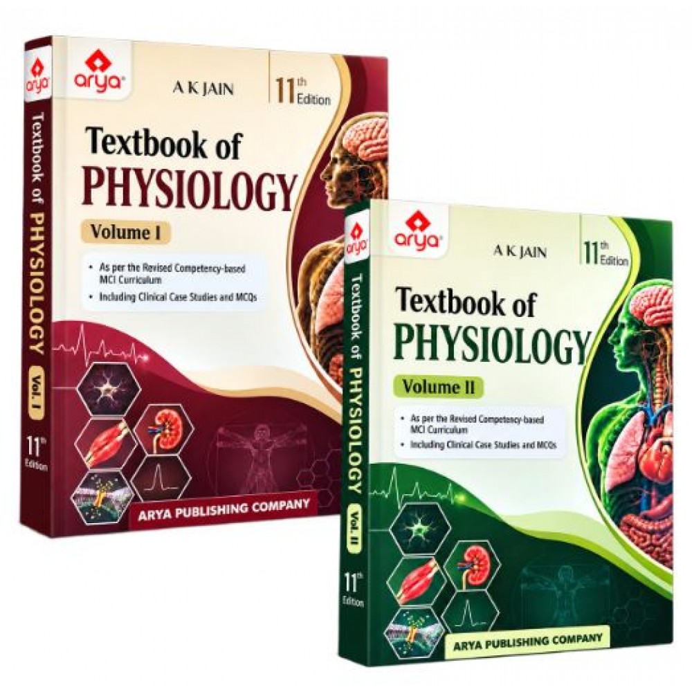Textbook of Physiology(2 Volume Set);11th Edition 2027 by AK Jain