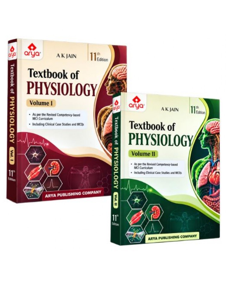 Textbook of Physiology(2 Volume Set);11th Edition 2027 by AK Jain