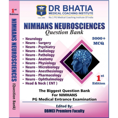NIMHANS Neurosciences (QUESTION BANK):1st Edition 2019 By DBMCI