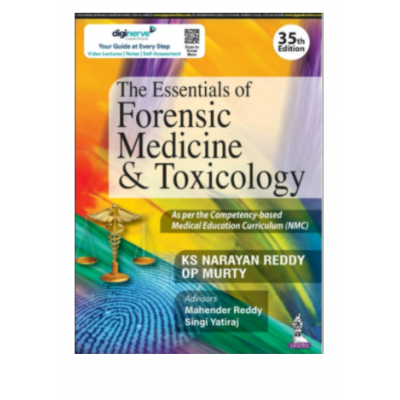 The Essentials of Forensic Medicine and Toxicology;35th Edition 2022 By KS Narayan Reddy