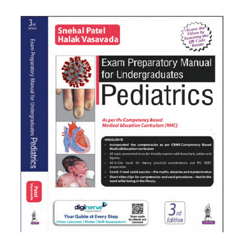 Exam Preparatory Manual for Undergraduates Pediatrics;3rd Edition 2022 By Snehal Patel & Halak Vasavada