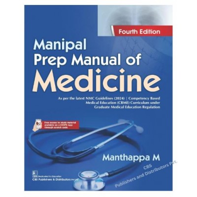Manipal Prep Manual of Medicine;4th Edition 2026 by Manthappa M
