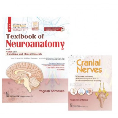 Textbook of Neuroanatomy with Atlas and Functional and Clinical Concepts + Additional book Cranial Nerves (set);1st Edition 2026 by Yogesh Sontakke