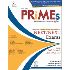 PRIMES-PG Review in Minimum Efforts (Volume 1) Basic Sciences;3rd Edition 2020 By VD Agrawal,Reetu Agrawal & Md Shakeel Sillat